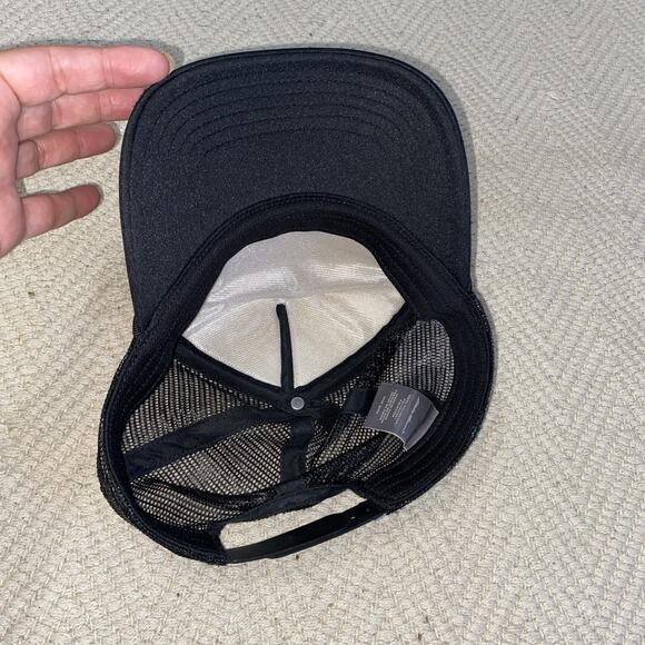 Eddie Bauer Snapback Hat Cap Mesh Back Adjustable Black Polyester Mens - Picture 6 of 9